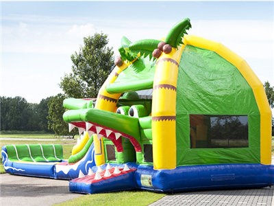 Customized Cheap Discount Inflatable Crocodile Combo BY-IC-047